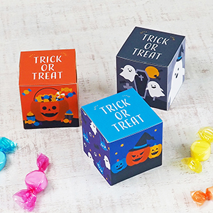 ハロウィン　キューブボックス3種