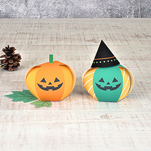 ハロウィン　かぼちゃのペーパークラフト