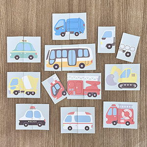 絵合わせゲーム　はたらくくるま
