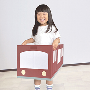 電車ごっこ　赤色