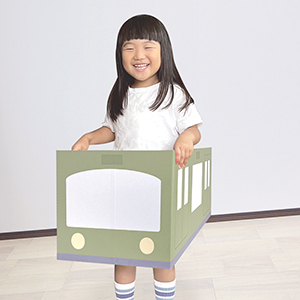 電車ごっこ　緑色