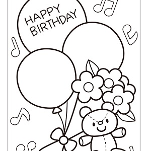 お誕生日ぬり絵03