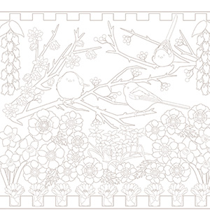 【大人の塗り絵素材】カレンダーC_06