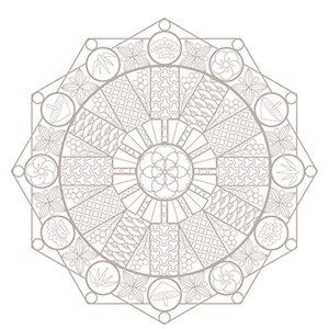 【大人の塗り絵素材】D_05