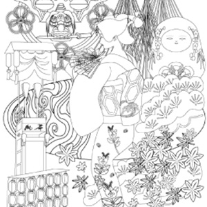 【大人の塗り絵素材】石川