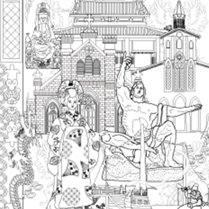 【大人の塗り絵素材】長崎