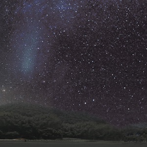 紙で作る鉄道ジオラマ「背景夜景 側面」