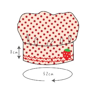 [ミシンレシピ] 気分はパティシエ！！ちびっこコック帽