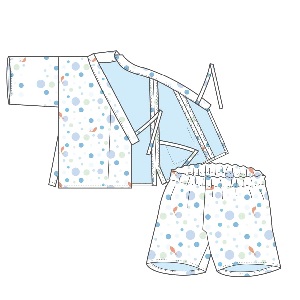 [ミシンレシピ] 手ぬぐい3枚で作る甚平