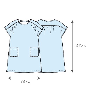 [ミシンレシピ] 製図もチャレンジ！デイリーワンピース