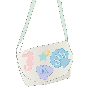 [ミシンレシピ]シェルモチーフのミニショルダーバッグ