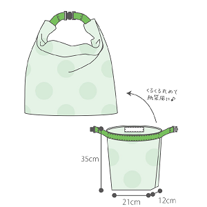 [ミシンレシピ] 保冷剤も入るポケット付き！紙袋風ランチバッグ