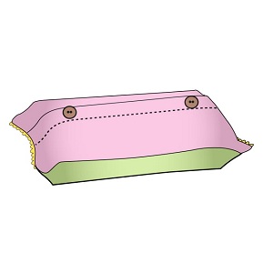 [ミシンレシピ] ティッシュBOXカバー