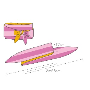 [ミシンレシピ]着物をサッシュベルトにリメイク！