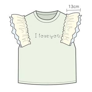 [ミシンレシピ]Tシャツをフリル付ノースリーブシャツにリメイク！