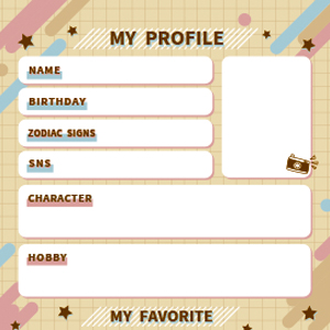 プロフィールカード-シンプル