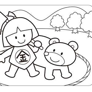 端午の節句ぬり絵02