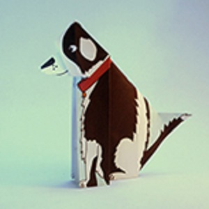 ペーパークラフト折り紙（子犬）