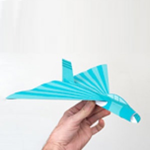 切り紙飛行機（デルタ）