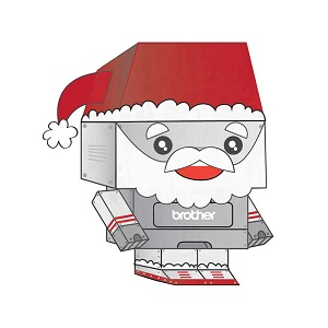 ロボットのペーパークラフト（Brobot クリスマスVer）