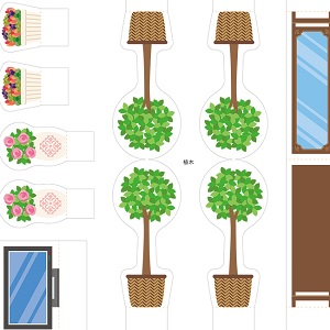 「空き箱ハウス」家具小物