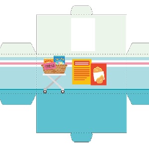 「空き箱ハウス」コンビニ内装パーツ