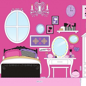 「アイドルチェンジ！メロディアスライツ」れいな　部屋　壁