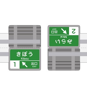 NEXCO中日本 全面協力「みちづくりキット」案内標識2