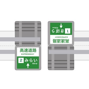 NEXCO中日本 全面協力「みちづくりキット」案内標識3