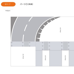 NEXCO中日本 全面協力「みちづくりキット」カーブ道路1