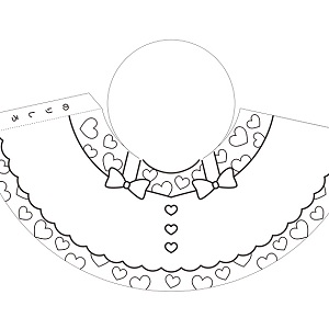 「立体塗り絵」おんなのこ