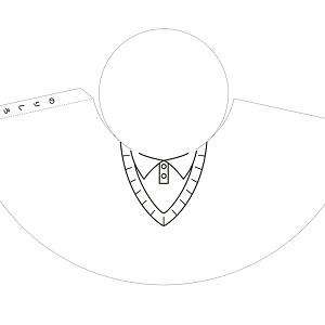 「立体塗り絵」おじいさん