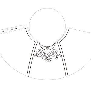 「立体塗り絵」おばあさん