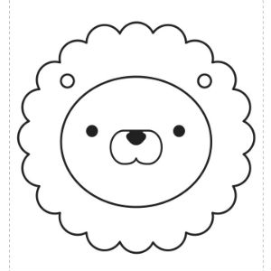 動物ぬり絵_ライオン