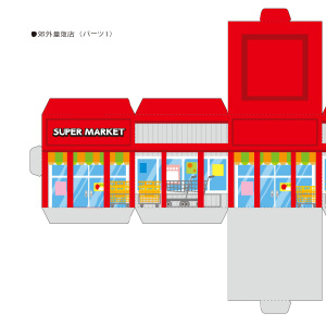 「まちづくりキット」郊外量販店・スーパーマーケット（パーツ1）
