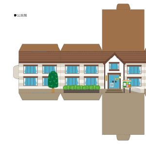 まちづくりキットのペーパークラフト