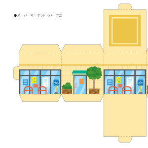 「まちづくりキット」大きスーパーマーケット（パーツ2）