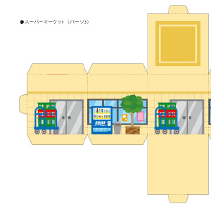 「まちづくりキット」大きスーパーマーケット（パーツ3）