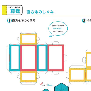 「つくって納得！学習ペーパークラフト」算数 図形の展開（直方体）