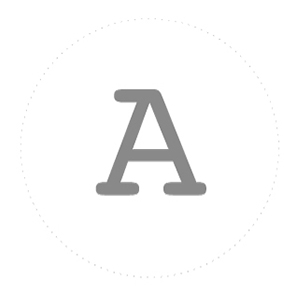 壁飾りアルファベット大文字 大 （グレー）