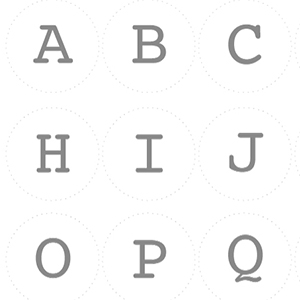 壁飾りアルファベット大文字 小 （グレー・ピンク・ ベージュ・ネイビー）