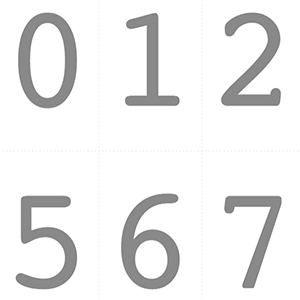 壁飾り数字 （グレー・ピンク・ ベージュ・ネイビー）