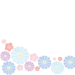 梅と福寿草_パステル