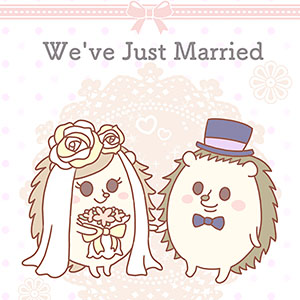 結婚報告_ハリネズミ夫婦