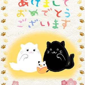 新しい家族と共に_猫親子