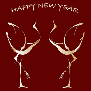 HAPPY NEW YEAR_黄金鶴