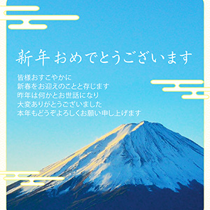 雪化粧の富士_写真