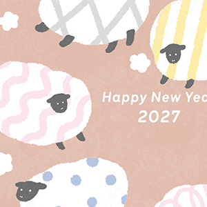 2027未カジュアル年賀状・028
