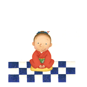 晴れ着でお正月