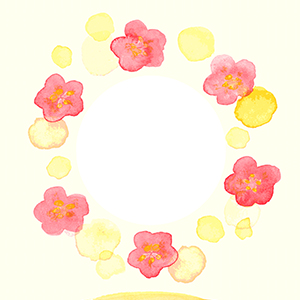 花輪でお祝い
